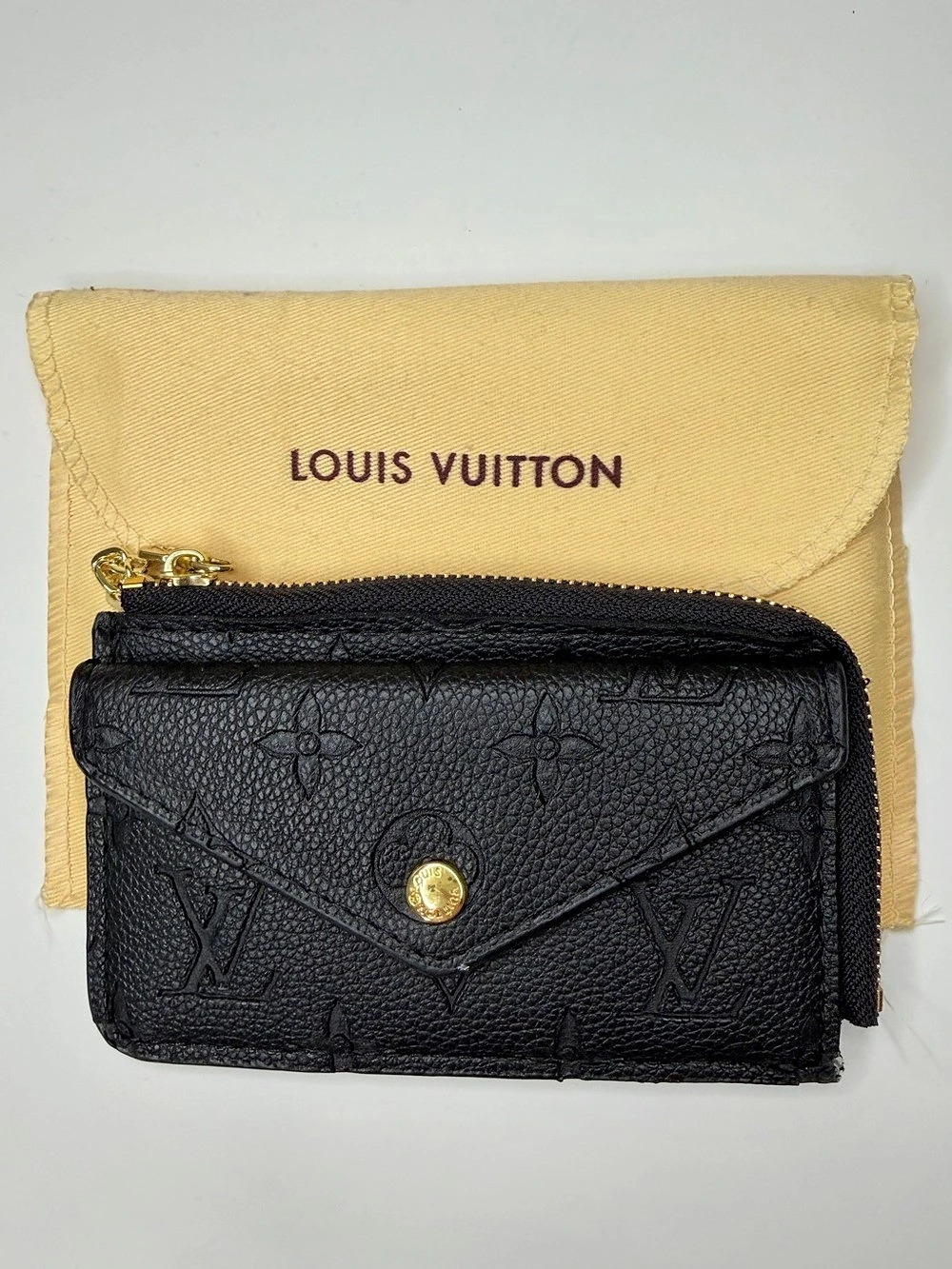 Louis Vuitton Card Holder Recto Verso Black Wallet